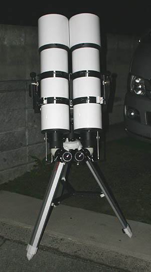 何年前に買った望遠鏡です、開封したが使い方難しくてずっとそのままでした